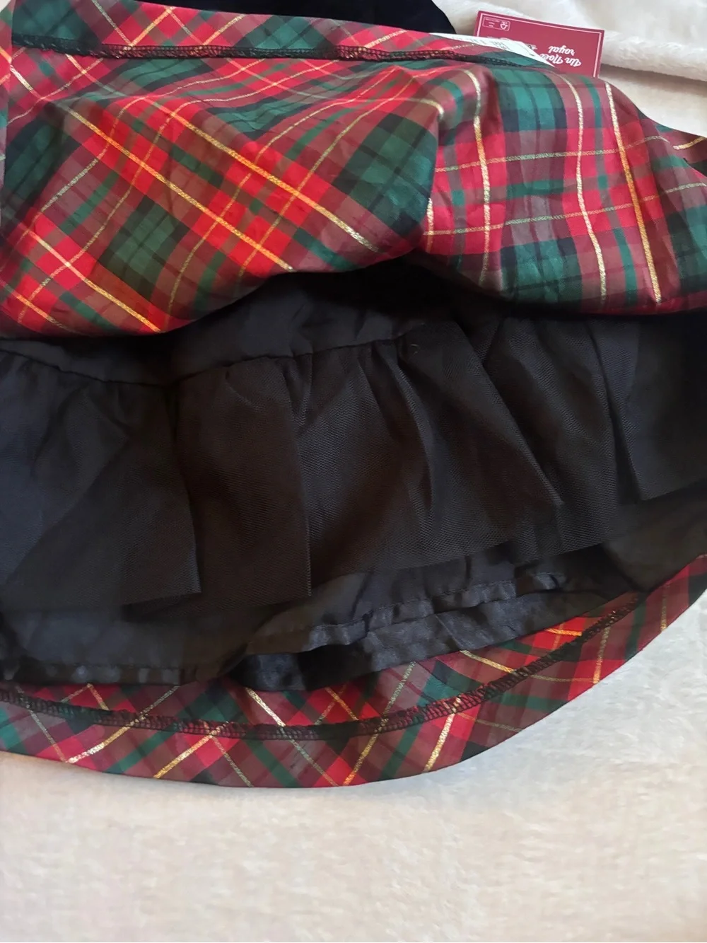 Gymboree NWT Holiday Plaid Velvet Dress 12-18 Month Christmas Party Toddler Girl